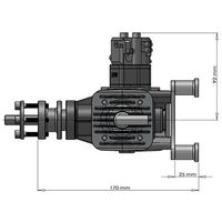 Nouveau moteur à essence DLE60, cylindrée 61 cm, rapport de compression 7.6:1, modèle d'avion en métal pour drones/avions RC sans balais