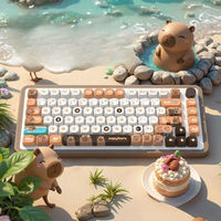 112 Keys Capybara Keycaps Cute Personalized Keycap Game Key Cap PBT DYE SUB Cherry MX Switch for Mechanical Keyboard