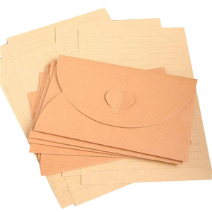 Sobres de papel Kraft ecológicos personalizados, diseño de autosellado para correo e invitaciones - Product Image 1