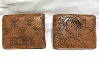 30 couleurs de haute qualité Anime Monkey D. Portefeuille en PU gaufré court Luffy Attack Titan Ninja avec fermeture éclair comme cadeau de promotion