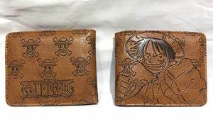 30 colores de alta calidad Anime Monkey D. Cartera de PU corta en relieve Luffy Attack Titan Ninja con cremallera como regalo de promoción - Product Image 2