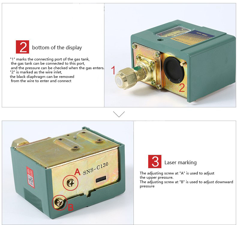 SNS Series Pressure Switch - Reliable Single Pressure Controller