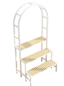 Support de rangement suspendu pour pot de <span class=keywords><strong>fleurs</strong></span> en fer multicouche pour l'extérieur Radis vert Support de rangement pour succulentes Balcon Escalade Vigne Paniers de <span class=keywords><strong>fleurs</strong></span> - Product Image 5