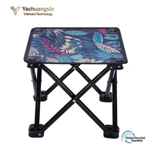 Folding Outdoor Camping <b>Stool</b> Square Aluminum Frame Oxford Fabric <b>Portable</b> Minimalist Design Casual Style - Product Image 4