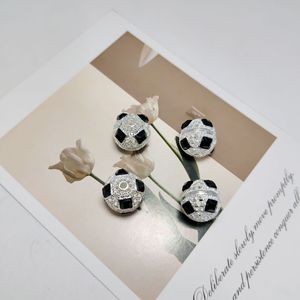 Cuentas redondas huecas de aleación electrochapada con circonita y orificio recto para bolígrafos 077 - Product Image 2