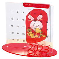 Calendario de acrílico creativo Empresa Evento Regalos Calendario de mesa Anime Logo Placa