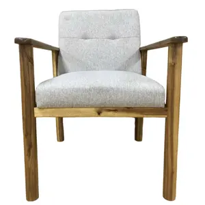 Hiện đại đơn giản ghế gỗ rắn phòng khách phòng ngủ giải trí ghế sau ghế sofa đơn