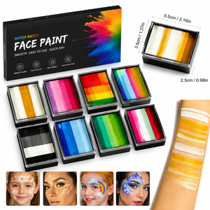 Paleta de Pintura Corporal y Facial, Pintura al Óleo Profesional para Tatuajes Temporales, Disfraces de Halloween, Festivales, Maquillaje Artístico, <span class=keywords><strong>Kit</strong></span> de Pintura para Cosplay - Product Image 1