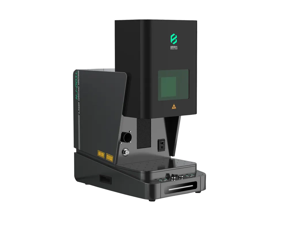 Machine de gravure d'inscription de laser de couleur de fibre 50 Watt 20w bon prix Source de laser RAYCUS de haute sécurité 3d incluse portative pulsée