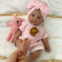 Lot de poupées reborn en silicone intégral de 16 pouces pour filles, bouche ouverte, lavables, corps entier, pour jeux d'imitation et jouets pour enfants
