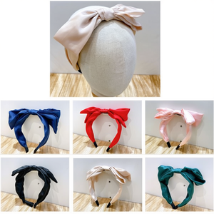 Bandeau à cheveux avec nœud, 12 pièces, nœud coloré réglable, accessoire de mode pour femmes - Product Image 1