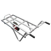 Chariot à plateforme en aluminium avec pneu pneumatique 13" x 3", garantie 1 an, pour usage domestique, agricole, stockage, support OEM