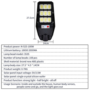 Olar-luz de pared con sensor para jardín, luz de inducción de <span class=keywords><strong>cuerpo</strong></span> <span class=keywords><strong>humano</strong></span> - Product Image 3