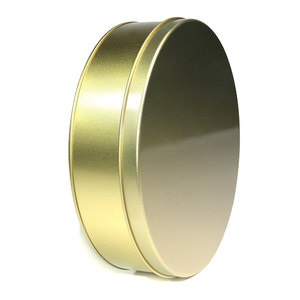 Vòng Vàng Hộp Thiếc Bao Bì Kim Loại Có Thể Cookie Hộp Cấp Thực Phẩm Cho Mooncake Thực Phẩm Hộp Quà Tặng Vàng Tin Container Với Khay Bánh Có Thể - Product Image 4