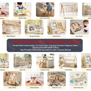 Estantería <span class=keywords><strong>de</strong></span> Libros <span class=keywords><strong>de</strong></span> Piso a Techo, Estilo Vintage, 6 Estantes, Librería <span class=keywords><strong>de</strong></span> Madera Retro para Niños - Product Image 5