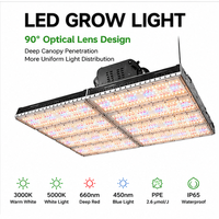 Lámpara LED de Cultivo para Invernadero Comercial de Espectro Completo Lm301h 3030 EVO de 160W 320W 800W, Ángulo de Haz de 90 Grados, Resistente al Agua, para Floración