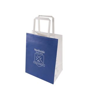 Carry Out Bags Grade <b>Biodegradable</b> Takeaway Shopping Custom Printed Store Brown Kraft <b>Paper</b> Bag with Handle - Product Image 4