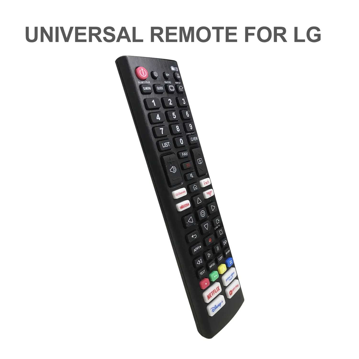 सिस्तो c2303v टीवी रिमोट कंट्रोल Netflix और amazon बटन के साथ lg संचालित स्मार्ट टीवी के लिए kb75095308 के बजाय हो सकता है।