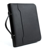 Porte-documents professionnel personnalisé avec fermeture éclair, organiseur de documents légaux pour réunions et conférences, avec poches