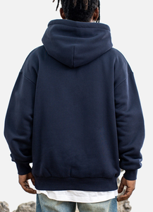 Sudadera con Capucha Azul Marino para Hombre con Aplique Verde Oliva, Diseño de Camiseta, Bolsillo Delantero, Manga Regular, Estilo Casual - Product Image 6