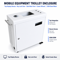 Troli Peralatan Medis Mobile Kustom, Casing Sasis Industri, Baja Aluminium, Produsen OEM Pemotongan Laser dan Pengelasan