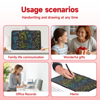 Tablettes de dessin HX en gros, fournitures scolaires, tablettes graphiques LCD pour enfants