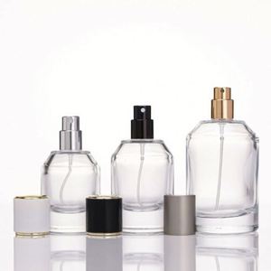 New Arrival Transparent <b>Perfume</b> <b>Bottle</b> Empty Portable <b>30ml</b> 50ml 100ml Glass Pump Sprayer Packaging Screen Printing Refillable - Product Image 3