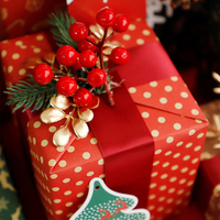 Papier d'emballage kraft à pois en gros, imprimé simple face, feuilles de papier d'emballage à pois de Noël compatibles avec l'impression sérigraphique