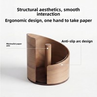 Boîte à papier toilette de bureau créative, support de rouleau de mouchoirs, forme rétro simple, étanche, multi-usage, nouveau style chinois, pour la maison