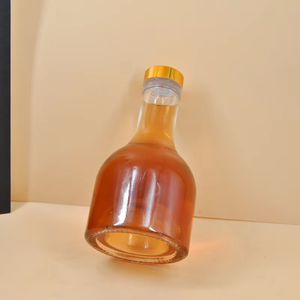 Großhandel Klare Versiegelte Brandy-Whiskey-Flasche 275ml Sake-Glasflasche Leere Süßweinflaschen für Fruchtwein und Saft - Product Image 2