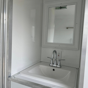 Camion Toilette Mobile Completamente Attrezzato, Rimorchio Bagno di Lusso Blu Monoasse con Aria Condizionata per Festival all'Aperto - Product Image 6