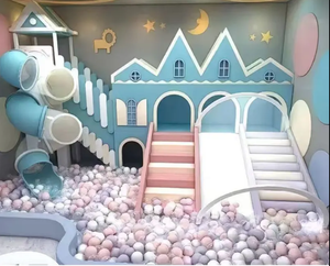 Attrezzature per Giochi Morbidi per Bambini, Parco Giochi al Coperto per Residenze, Caffetterie e Ristoranti con Comoda Piscina di Palline - Product Image 2