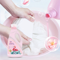 Échantillon gratuit bouteille personnalisée 3l nettoyage en profondeur protection des couleurs parfum durable détergent à lessive liquide pour lavage à la main en machine