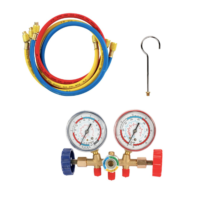 Prix bas outils de climatisation de réfrigération r134a ensemble de manomètre numérique manomètre à vendre