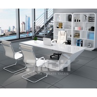 Vente flash Bureau d'appoint en bois courbé unique, moderne et simple, de couleur blanche, pour la maison ou le bureau