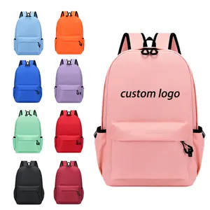 Factory Wholesale SchoolBags Polyester Nylon Custom Logo Student Fashion Kids Book Bags Leisure School Backpack