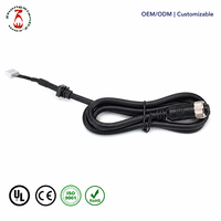 Câble Connecteur FPC M12 Femelle Aviation vers JST ZH 1.0mm 8 Broches PVC IP67 Thermorétractable pour Caméra AHD DVR OEM ODM