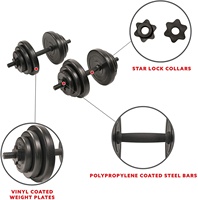 Haltères en acier inoxydable Alex Gym de haute qualité