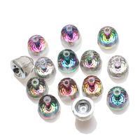 Zhubi 10mm perles de verre en forme de cloche à facettes bricolage charme cadeau perles de cristal pour la fabrication de collier Bracelet mode bijoux décoration