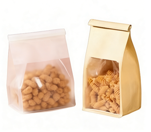 Sacs de cuisson en papier coton avec fenêtre transparente, emballage plastique pour pain grillé, chewing-gum, motifs imprimés National Tides, bordure frisée - Product Image 2