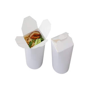 Caja de Embalaje de Papel Desechable Personalizada de Fábrica para Llevar, Caja de <span class=keywords><strong>Pasta</strong></span> <span class=keywords><strong>y</strong></span> Fideos, Contenedor para Recoger Comida - Product Image 3
