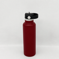 Bouteille d'eau en acier inoxydable à double paroi sans BPA, étanche, 650 ml, réutilisable, bouteille de sport en métal, fitness, cyclisme, camping, voyage
