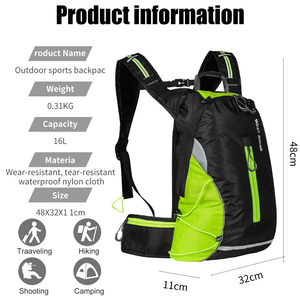 Mochila WEST BIKING para Bicicleta <span class=keywords><strong>2022</strong></span>, Ultraligera, Impermeable, para Ciclismo, Senderismo, Running, Hidratación, Gran Capacidad - Product Image 5