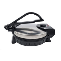 Presse à tortilla électrique 2000W, en acier inoxydable brossé, appareil de cuisson fait maison