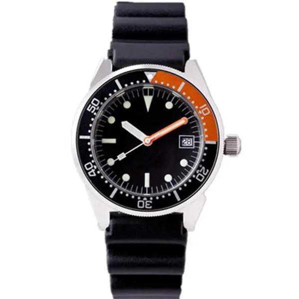 Reloj con logotipo personalizado para hombre, caja de acero inoxidable 316L, esfera luminosa, cristal de zafiro, movimiento SELLITA SW200, relojes automáticos de buceo