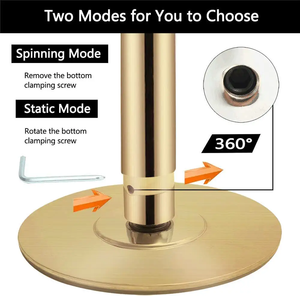 Indoor <span class=keywords><strong>Dance</strong></span> Fitness Stripper <span class=keywords><strong>Pole</strong></span> con tubo <span class=keywords><strong>de</strong></span> extensiones para equipos <span class=keywords><strong>de</strong></span> gimnasio, escuela <span class=keywords><strong>de</strong></span> baile - Product Image 3