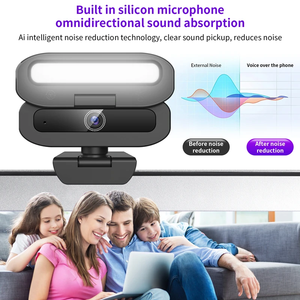 Portable Streaming with Adjustable <strong>Stand</strong> Auto Focus 4K UHD Built-in Fill Light <strong>Webcam</strong> for Video Conference Live Streaming - Product Image 2