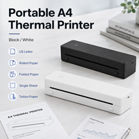 Impresora Térmica Portátil GD80 A4, Conexión Bluetooth y USB a PC para Impresión de Documentos