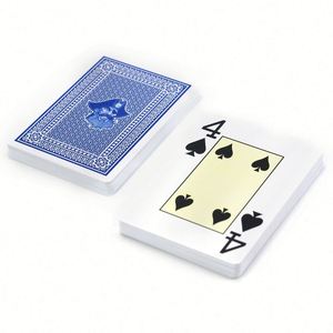 Cartas de Póker con Logotipo de Club, 4 Colores, Índice Grande, Fuente Personalizada, Baraja de Pinochle de Papel con Caja, Superventas 2026 - Product Image 6