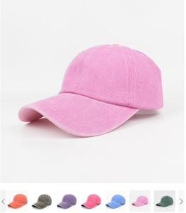 Enterprise Sports Meeting Baseball Cap for Children Denim Washed Soft <b>Top</b> Solid Color Curved Brim Duckbill Sun Hat for - Product Image 2